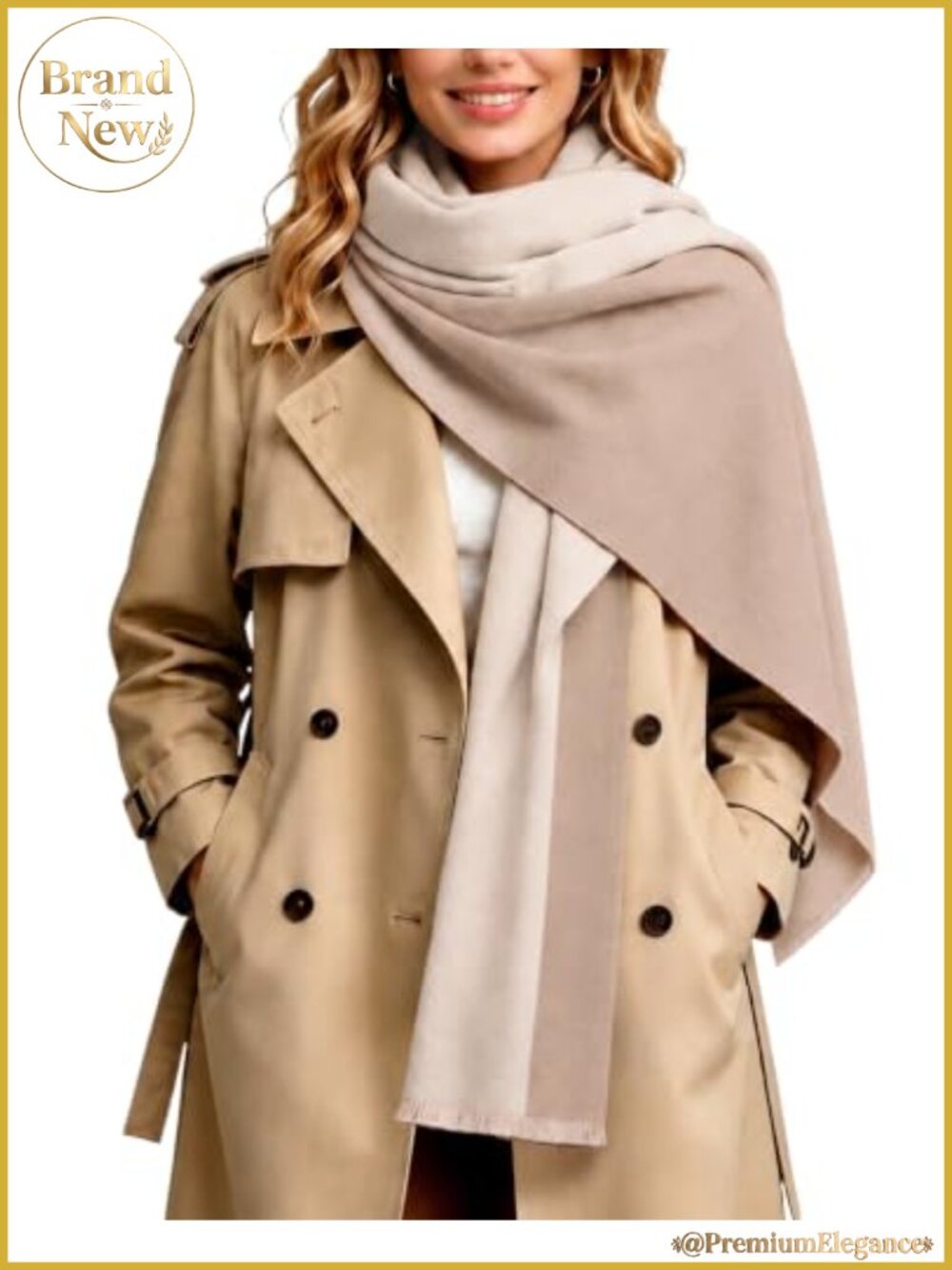 Oversized Pashmina Wrap Shawl Scarf for Evening Dresses
